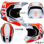 Moto oblečenie - Helmy, FOX prilba V1 Prix helmet, neon oranžová