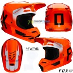 Moto oblečenie - Helmy, FOX prilba V1 Werd helmet, neon oranžová