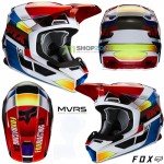 Zľavy - Moto, FOX prilba V1 Yorr helmet, modrá/červená