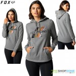 FOX mikina Power Slide PO fleece, šedý melír
