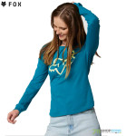 Oblečenie - Dámske, FOX dámske tričko s dlhým rukávom Boundary LS top, tyrkysová