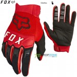 Moto oblečenie - Rukavice, FOX rukavice Dirtpaw glove 22, neon červená