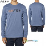 Oblečenie - Pánske, FOX tričko Apex LS tee, šedo modrá