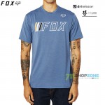 FOX tričko Brake Check ss Tech tee, šedo modrá