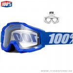 Moto oblečenie - Okuliare, 100% Accuri OTG mx okuliare, modrá