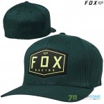 FOX šiltovka Crest flexfit, smaragdová