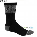 Cyklo oblečenie - Doplnky, FOX cyklistické ponožky Winter Wool sock 8", čierna