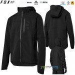 Cyklo oblečenie - Jesenná akcia, FOX cyklistická bunda Ranger 3l Water jacket, čierna