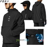 Cyklo oblečenie - Pánske, FOX cyklistická bunda Ranger Wind, čierna