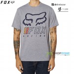 Zľavy - Oblečenie pánske, FOX tričko Overhaul ss Tech tee, šedý melír