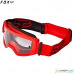 Moto oblečenie - Detské, FOX detské okuliare Main Stray goggle, neon červená