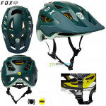 Cyklo oblečenie - Pánske, FOX cyklistická prilba Speedframe Mips CE, smaragdová