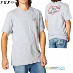 Oblečenie - Pánske, FOX tričko Fast Lane ss Pocket tee, bledo šedá