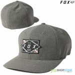FOX šiltovka Burnt flexfit hat, šedá