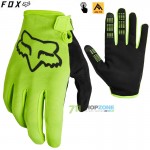 FOX cyklistické rukavice Ranger glove, neon žltá
