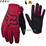 Zľavy - Cyklo pánske, FOX cyklistické rukavice Ranger glove, čili červená