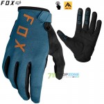 Cyklo oblečenie - Pánske, FOX cyklistické rukavice Ranger glove Gel, petrolejová