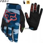 Cyklo oblečenie - Pánske, FOX cyklistické rukavice Ranger glove Camo, modrý maskáč