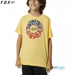 FOX detské tričko Revolver ss tee, krémová žltá