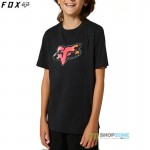 Oblečenie - Detské, FOX Pyre Yth ss tee detské tričko, čierna