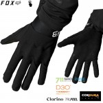 FOX cyklistické rukavice Defend D3O glove, čierna