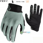 FOX cyklistické rukavice Defend D3O glove, eukalyptová