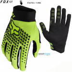 FOX cyklistické rukavice Defend glove, neon žltá