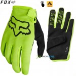 FOX detské cyklistické rukavice Ranger glove, neon žltá