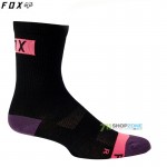 Cyklo oblečenie - Dámske, FOX dámske cyklistické ponožky 6" Flexair Merino sock, čierna