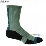 Cyklo oblečenie - Ponožky, FOX cyklistické ponožky 6" Ranger Cushion sock, šedo zelená