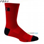 Cyklo oblečenie - Doplnky, FOX cyklistické ponožky 6" Flexair Merino sock, čili červená