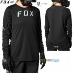 FOX dámsky cyklistický dres Defend LS, čierna