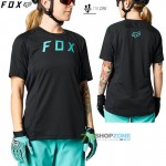 Cyklo oblečenie - Dámske, FOX dámsky cyklistický dres Defend ss jersey, čierna