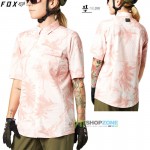 Cyklo oblečenie - Dámske, FOX dámska cyklistická košeľa Flexair woven, ružová