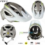 Zľavy - Cyklo pánske, FOX cyklistická prilba Speedframe Pro CE, kovovo biela