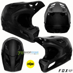 Cyklo oblečenie - Pánske, FOX cyklistická prilba Rampage helmet CE/Cpsc 22, čierna/čierna