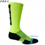 Cyklo oblečenie - Ponožky, FOX cyklistické ponožky Ranger Cushion sock 10", neon žltá