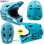 FOX detská cyklistická prilba Rampage helmet CE, tyrkysová