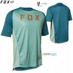 FOX cyklistický dres Defend ss jersey, šedo zelená
