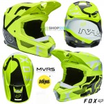 Moto oblečenie - Helmy, FOX V1 Skew ECE motokrosová prilba, neon žltá