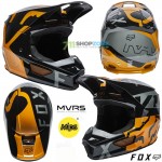 Moto oblečenie - Helmy, FOX motokrosová prilba V1 Skew helmet ECE, čierno bronzová