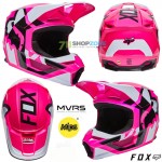 Moto oblečenie - Helmy, FOX motokrosová prilba V1 Lux helmet, ružová