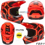 Moto oblečenie - Helmy, FOX motokrosová prilba V1 Lux helmet, neon oranžová