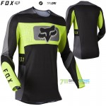 Moto oblečenie - Dresy, FOX motokrosový dres Flexair Mirer jersey, čierno žltá