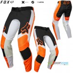 Moto oblečenie - Nohavice, FOX motokrosové nohavice Flexair Mirer pant, neon oranžová
