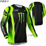 Moto oblečenie - Dresy, FOX 180 Monster jersey black, čierna