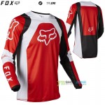 Moto oblečenie - Dresy, FOX motokrosový dres 180 Lux jersey, neon červená