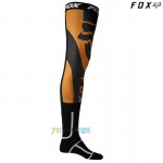 Moto oblečenie - Doplnky, FOX podortézne podkolienky Mirer knee brace sock, čierno zlatá