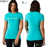 FOX dámske tričko Pinnacle ss Tech tee, tyrkysová