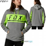 FOX mikina Merz Pullover fleece, šedý melír